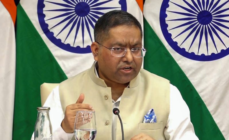 ভারতের পররাষ্ট্র মন্ত্রণালয়ের মুখপাত্র রণধীর জয়সওয়াল। ফাইল ছবি